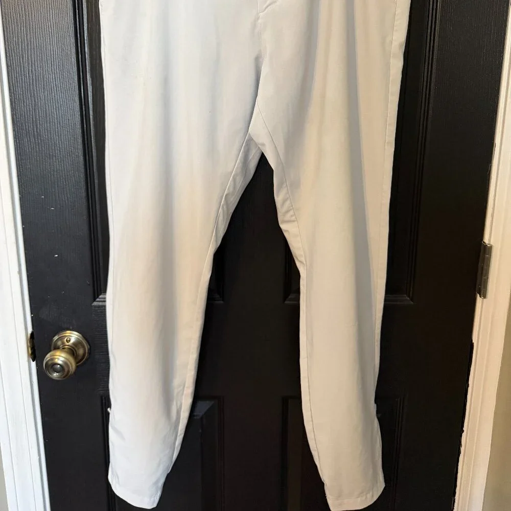 Mens Primo Golf Pants Light Gray Straight Leg Regular Fit Size 34 - Picture 5 of 5